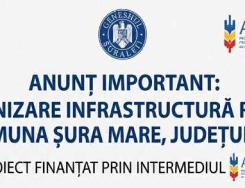 „Modernizare infrastructură rutieră în comuna Șura Mare. jud. Sibiu” – proiect finanțat prin intermediul AFIR (Agenția pentru Finanțarea Investițiilor Rurale).